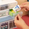 Household multi-layered compartment-classified medicine box, medicine storage box, multi-functional medicine box, first aid box, dust-proof storage box for organization details Picture
